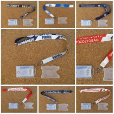 Belépőkártya tartó szalag(Rendőrség)